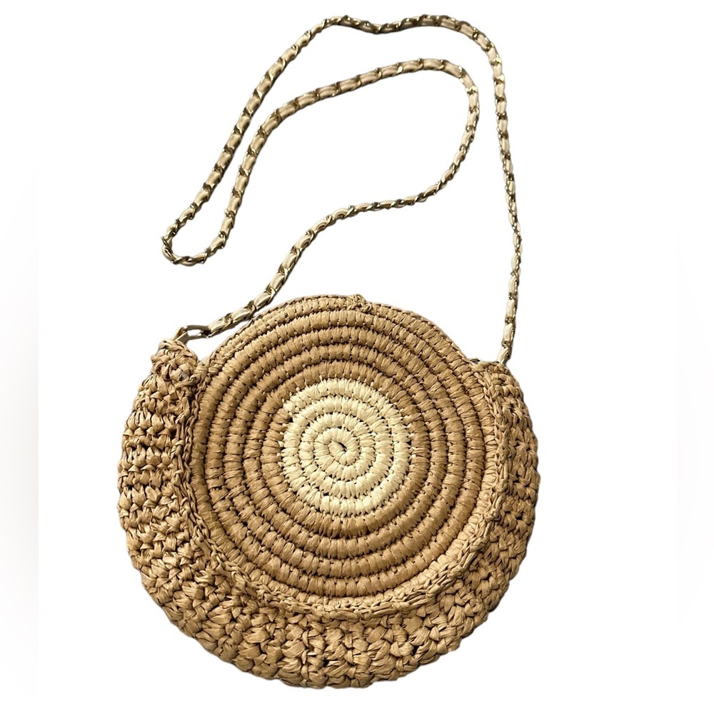 Bohemian Circular Straw Crossbody Bag! - image 6